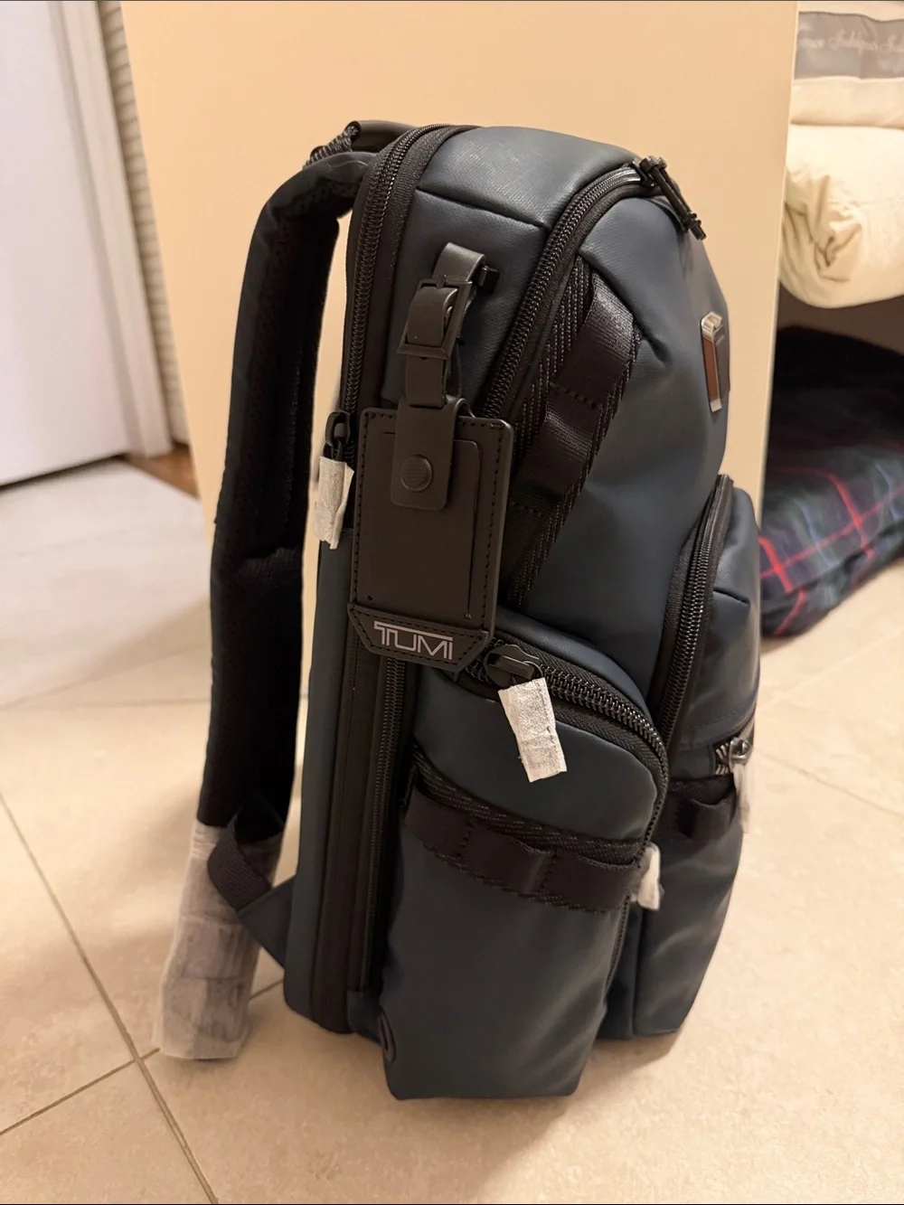 Tumi Navy and Black Backpack NWT